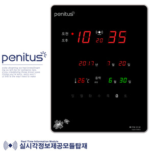 페니투스 SV14R 오차율0% 전파수신 전자 디지털벽시계